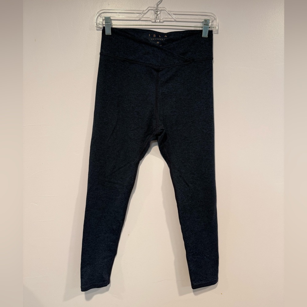 Navy cross over‎ waistband Isla Movement leggings